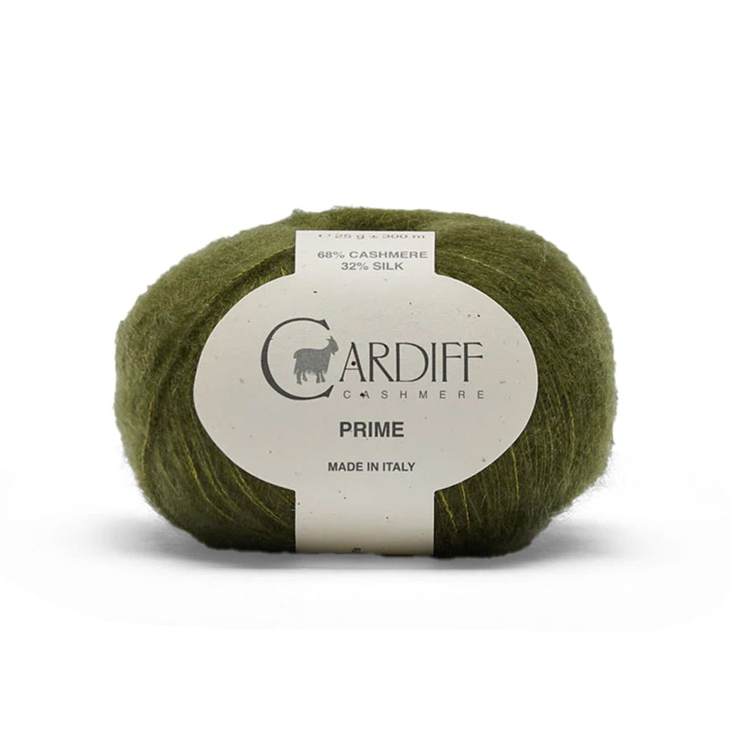 Cardiff Cashmere Prime - 180 - Jungle (Olive) | Yarn at Michigan Fine Yarns