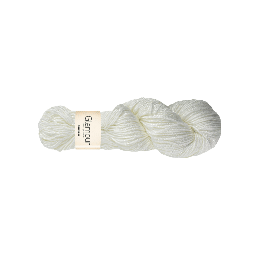 Circulo Yarns Glamour - 8001 - White 7891113183840 | Yarn at Michigan Fine Yarns