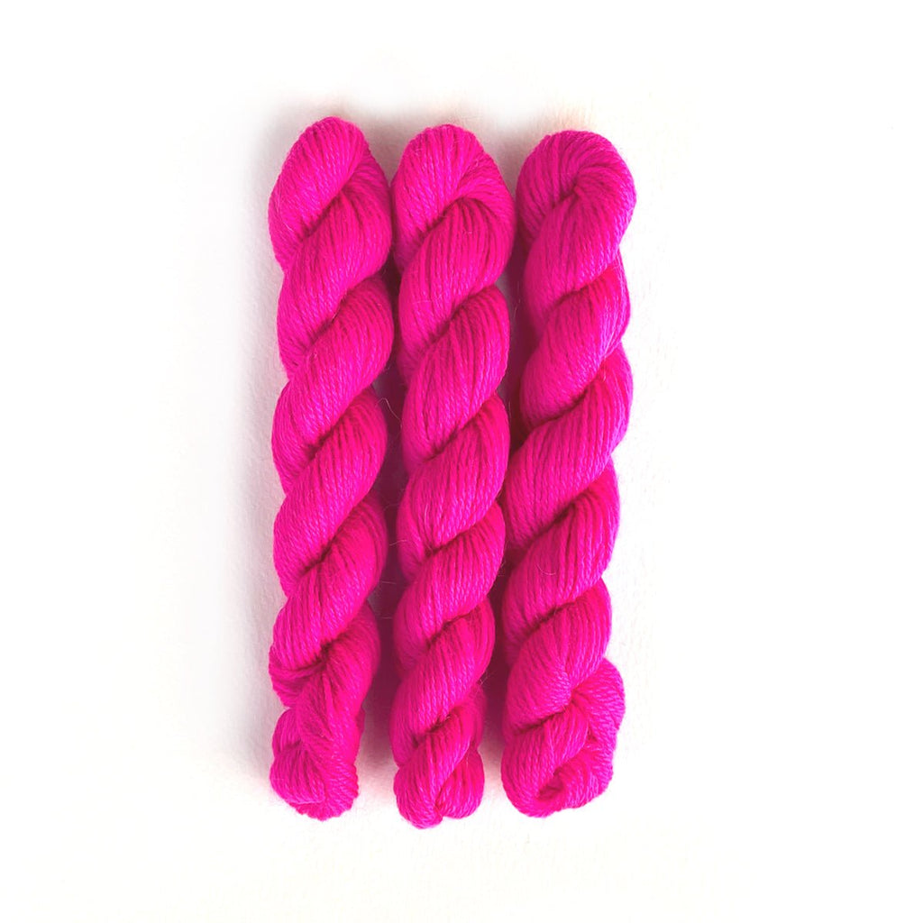 Kelbourne Woolens Perennial Minis - 675 - Neon Pink Mini | Yarn at Michigan Fine Yarns