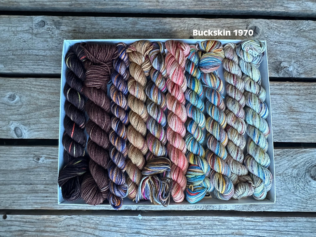 Koigu Koigu KPPPM Pencil Box Sets - Buckskin (LYS Day 2025) | Yarn at Michigan Fine Yarns