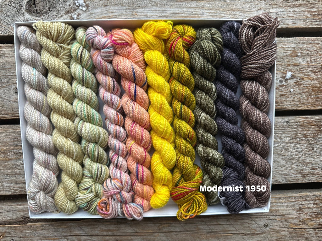Koigu Koigu KPPPM Pencil Box Sets - Modernist (LYS Day 2025) | Yarn at Michigan Fine Yarns