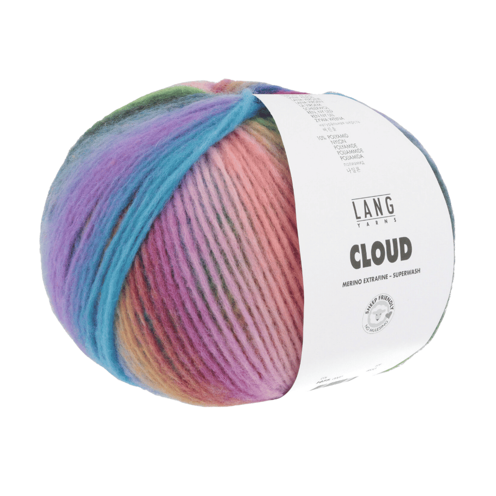 Lang Cloud - 02 - Blue Green Orange | Yarn at Michigan Fine Yarns