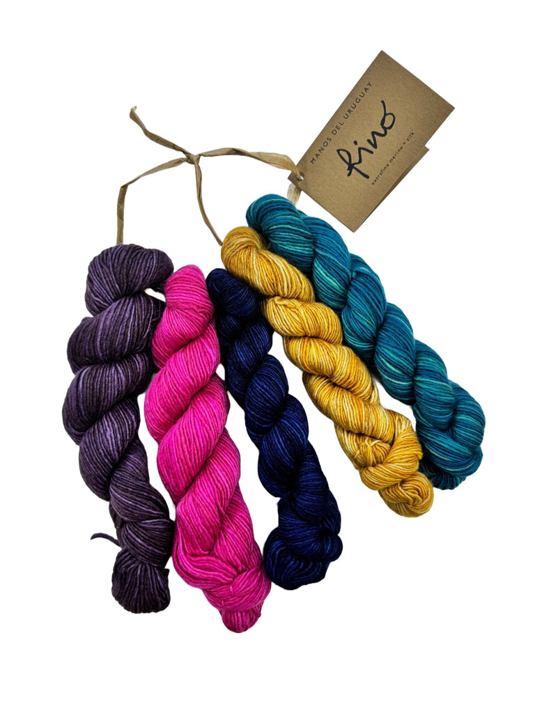 Manos del Uruguay Fino Mini Skein Set -Jewel Tones | Yarn at Michigan Fine Yarns