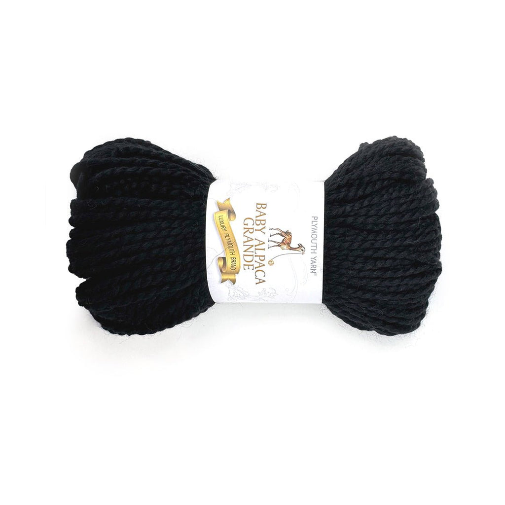 Plymouth Yarns Baby Alpaca Grande - 500 - Black 843273014745 | Yarn at Michigan Fine Yarns