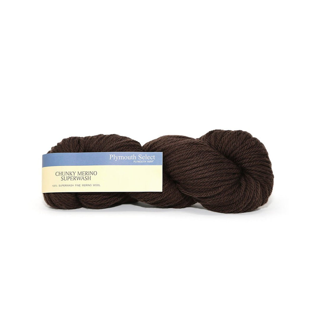 Plymouth Yarns Chunky Merino Superwash - 104 - Dark Brown | Yarn at Michigan Fine Yarns