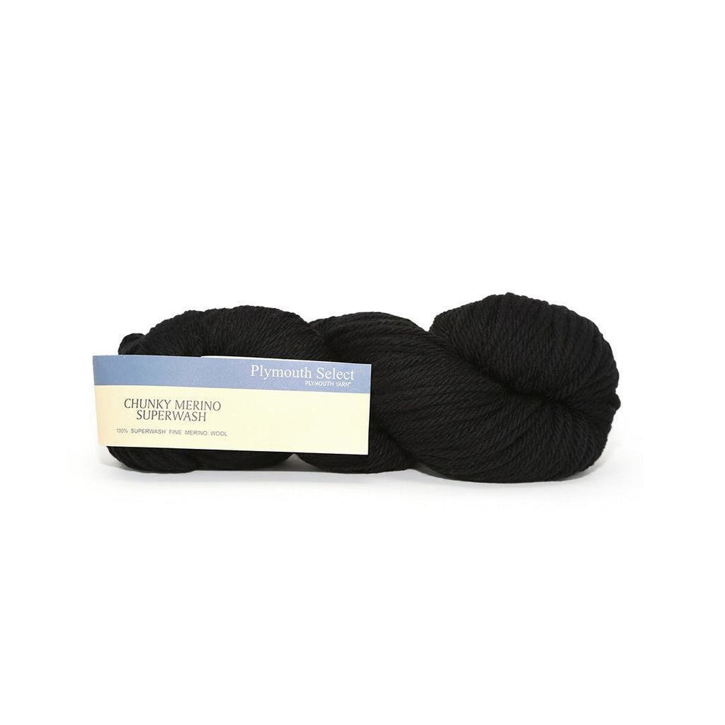 Plymouth Yarns Chunky Merino Superwash - 105 - Black | Yarn at Michigan Fine Yarns