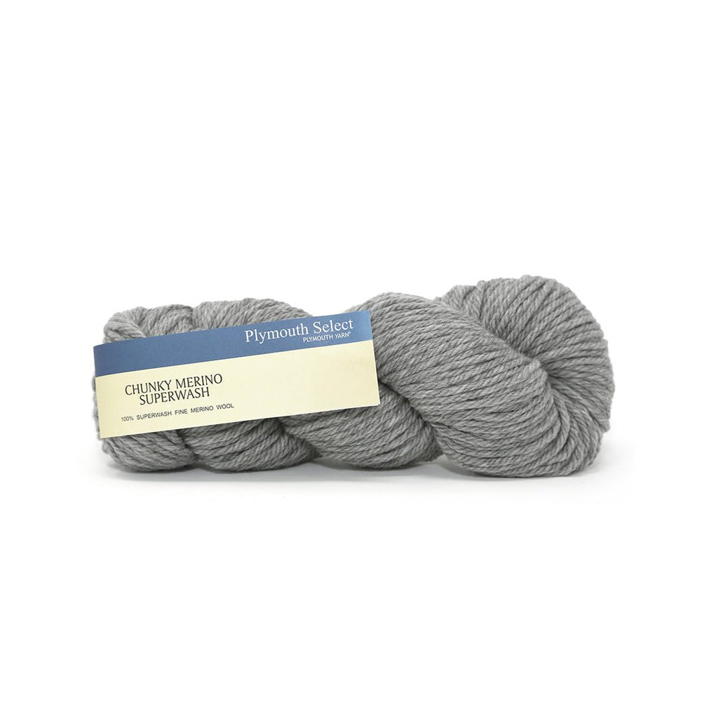 Plymouth Yarns Chunky Merino Superwash - 106 - Light Charcoal Heather | Yarn at Michigan Fine Yarns