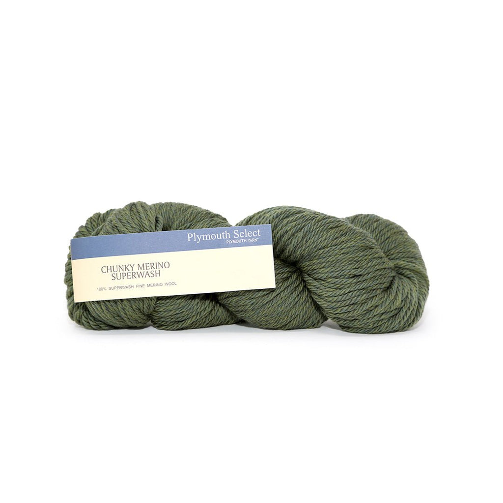 Plymouth Yarns Chunky Merino Superwash - 126 - Green Heather | Yarn at Michigan Fine Yarns