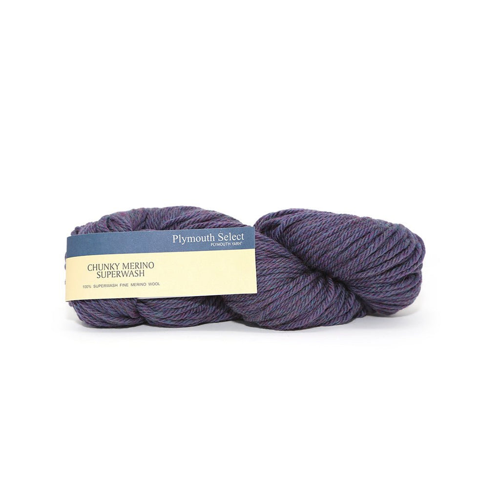 Plymouth Yarns Chunky Merino Superwash - 127 - Purple Heather | Yarn at Michigan Fine Yarns