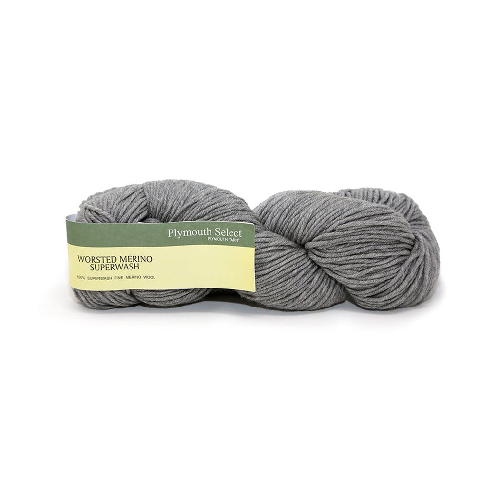 Plymouth Yarns Worsted Merino Superwash - 07 - Light Grey 843273011805 | Yarn at Michigan Fine Yarns