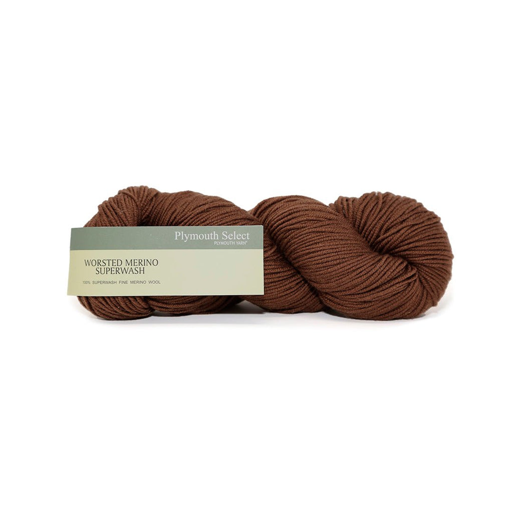 Plymouth Yarns Worsted Merino Superwash - 102 - Coffee Bean 843273056875 | Yarn at Michigan Fine Yarns