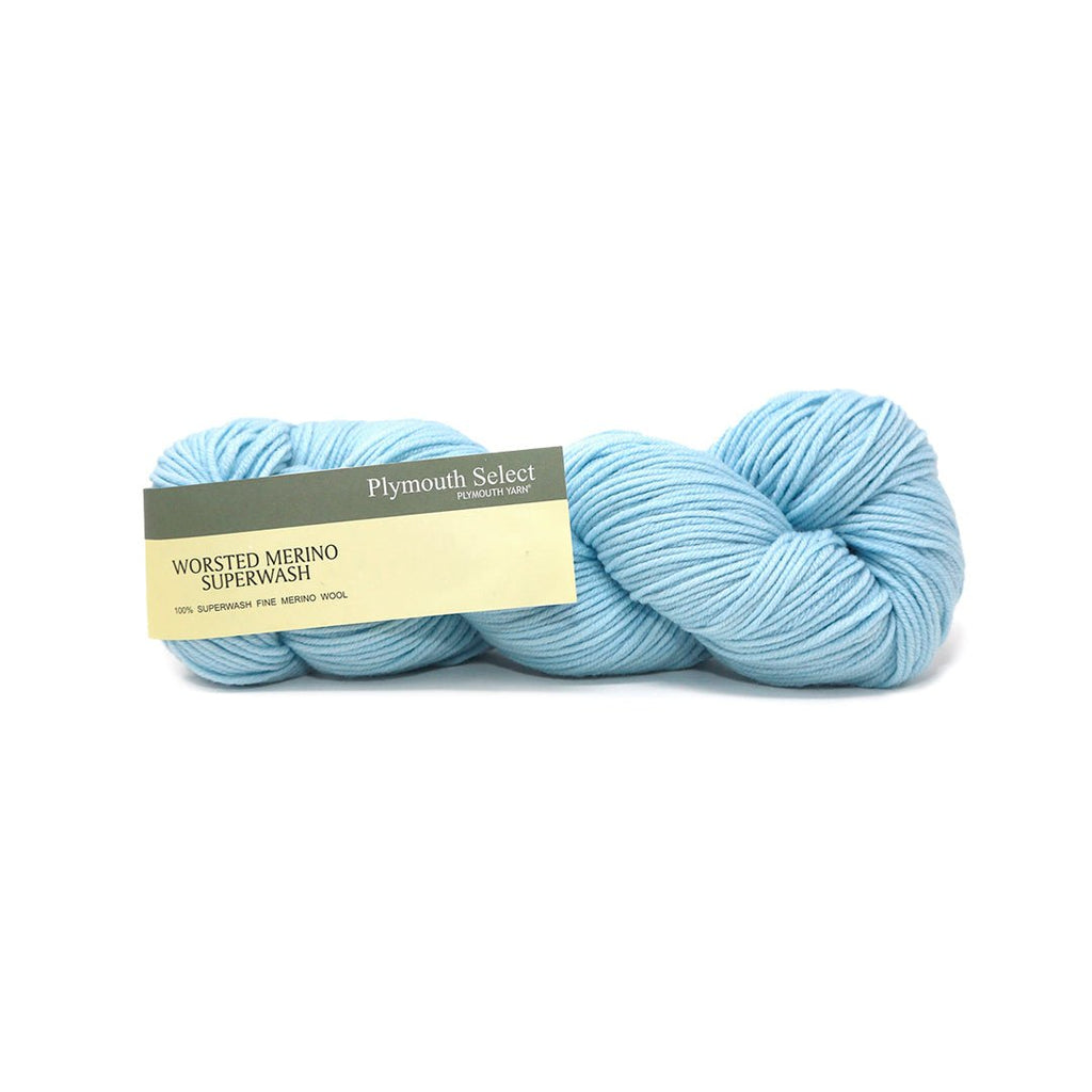 Plymouth Yarns Worsted Merino Superwash - 103 - Palest Blue 843273056882 | Yarn at Michigan Fine Yarns