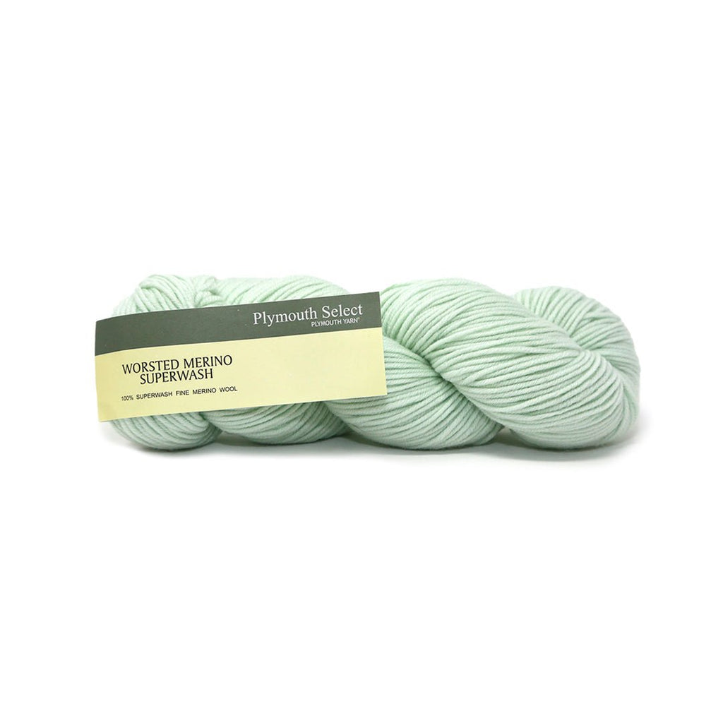 Plymouth Yarns Worsted Merino Superwash - 104 - Palest Mint 843273056899 | Yarn at Michigan Fine Yarns