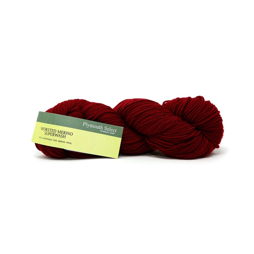 Plymouth Yarns Worsted Merino Superwash - 16 - Burgundy 843273012581 | Yarn at Michigan Fine Yarns