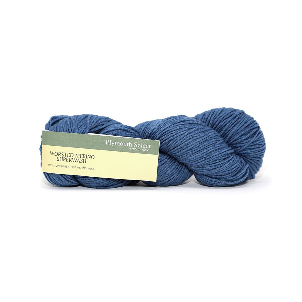 Plymouth Yarns Worsted Merino Superwash - 22 - Denim 843273012956 | Yarn at Michigan Fine Yarns
