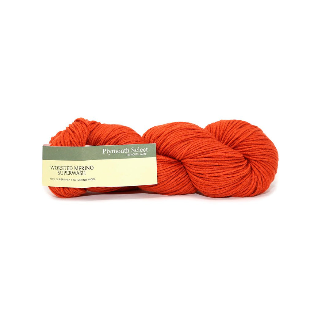 Plymouth Yarns Worsted Merino Superwash - 40 - Pumpkin 843273020234 | Yarn at Michigan Fine Yarns