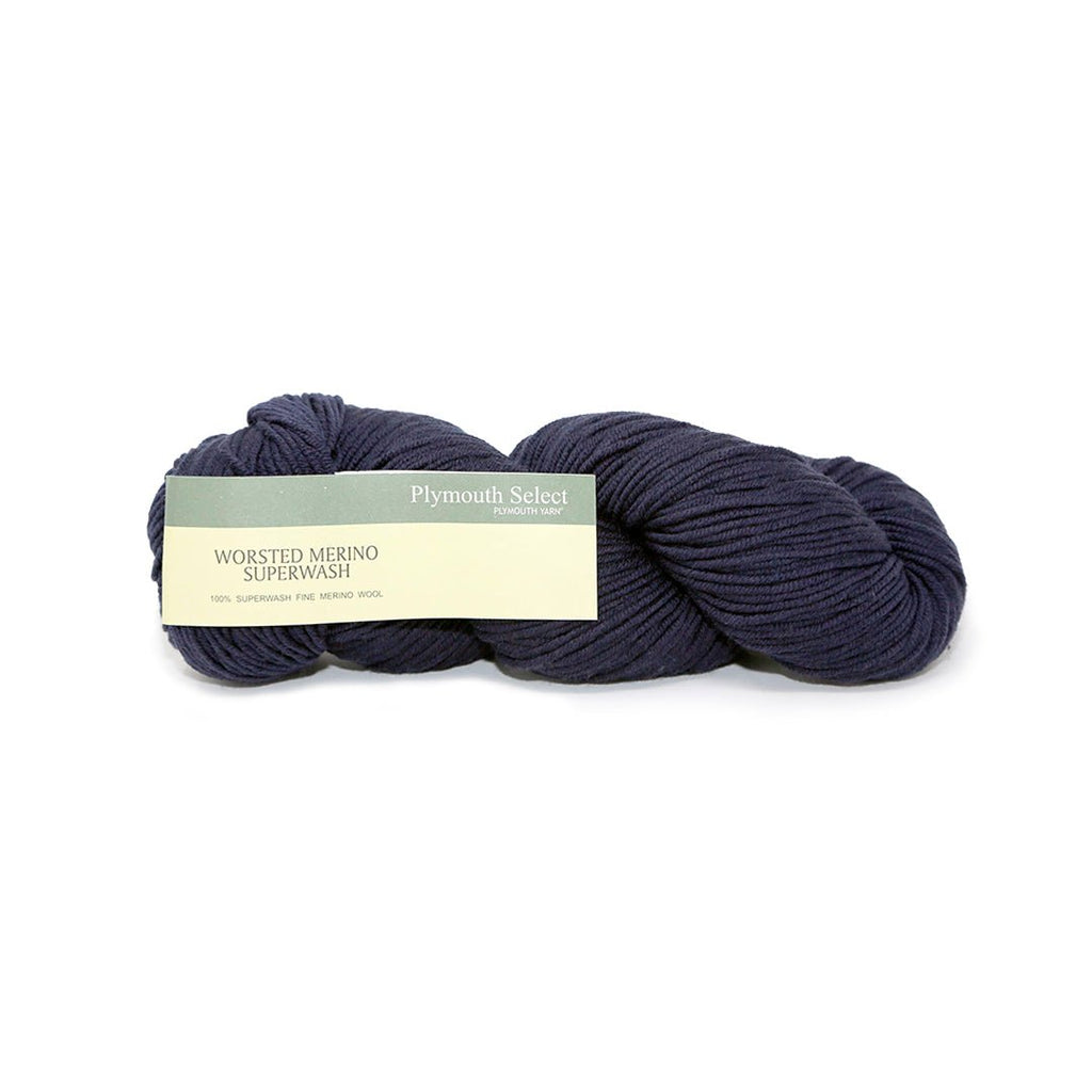 Plymouth Yarns Worsted Merino Superwash - 58 - True Navy 843273032831 | Yarn at Michigan Fine Yarns