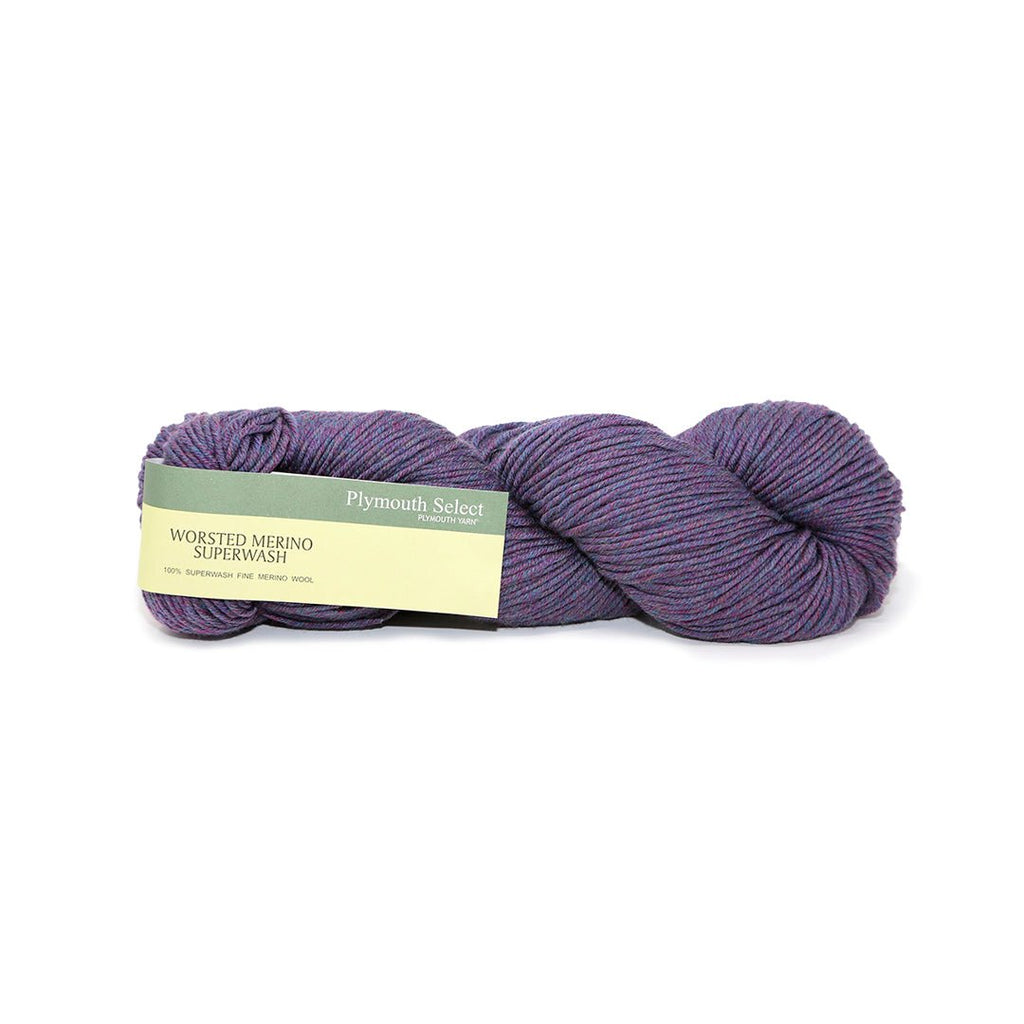 Plymouth Yarns Worsted Merino Superwash - 83 - Purple Heather 843273049020 | Yarn at Michigan Fine Yarns