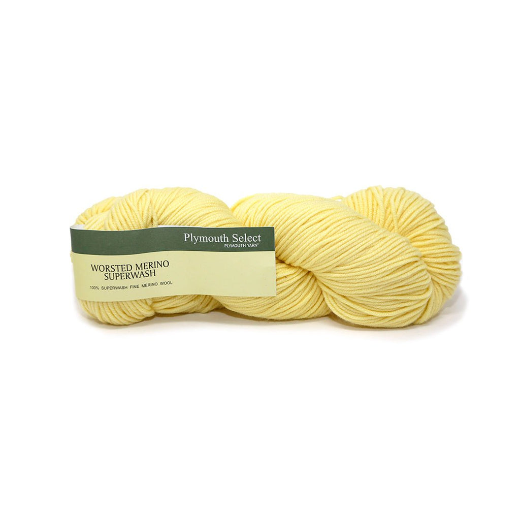 Plymouth Yarns Worsted Merino Superwash - 92 - Lemon (Discontinued) 843273054307 | Yarn at Michigan Fine Yarns