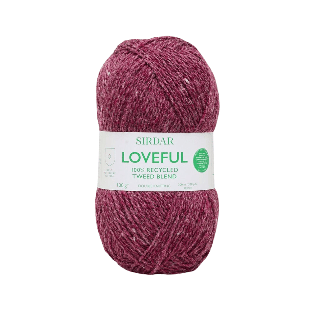Sirdar Loveful Recycled Tweed - 203 - Berry | Yarn at Michigan Fine Yarns
