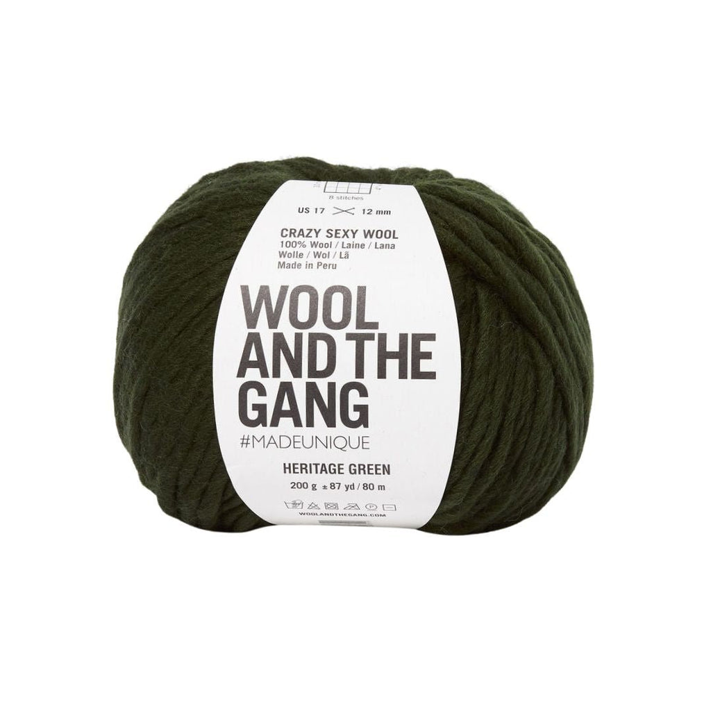 Wool And The Gang Crazy Sexy Wool - Heritage Green | Yarn at Michigan Fine Yarns