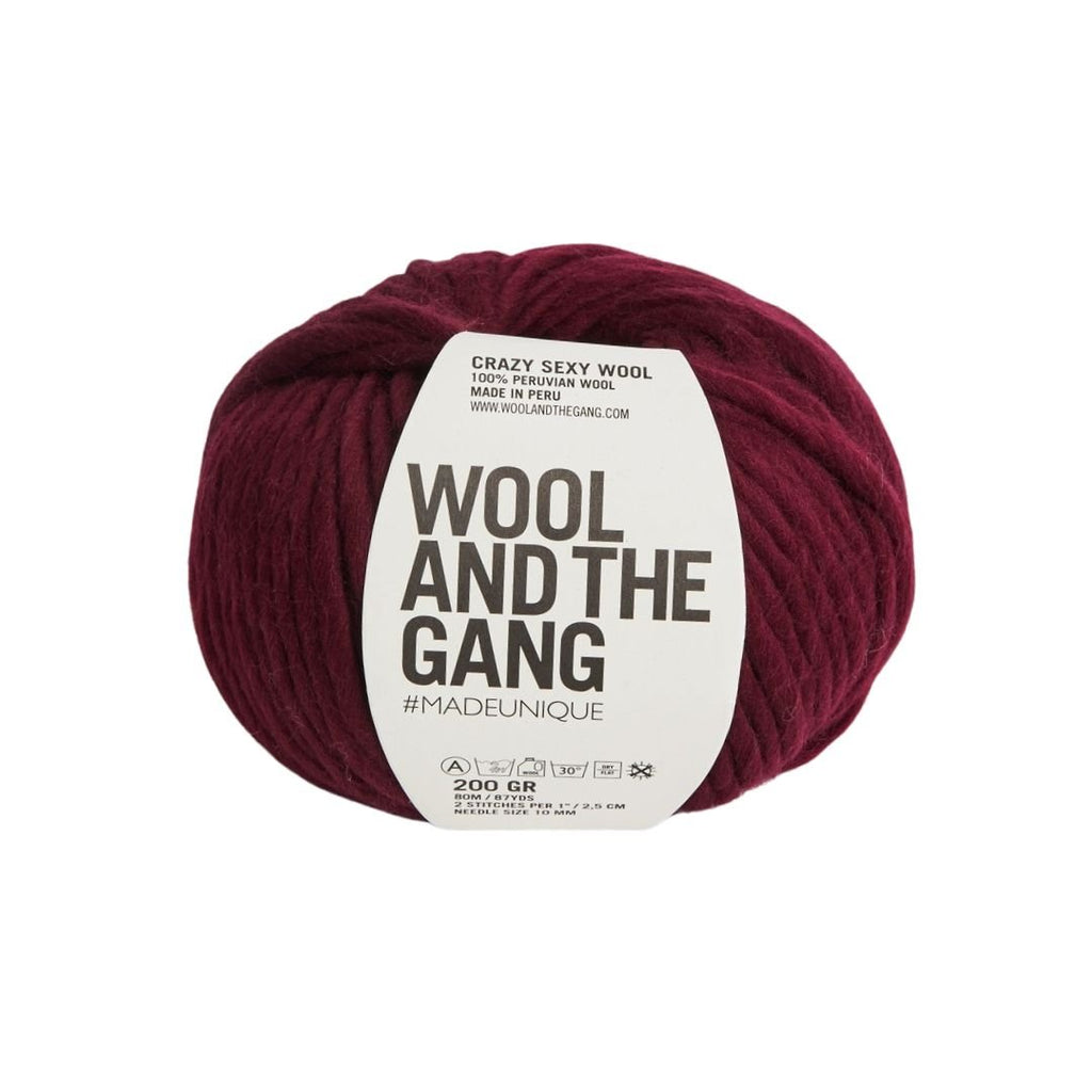 Wool And The Gang Crazy Sexy Wool - Margaux Red | Yarn at Michigan Fine Yarns