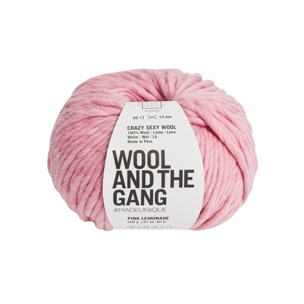 Wool And The Gang Crazy Sexy Wool - Pink Lemonade | Yarn at Michigan Fine Yarns