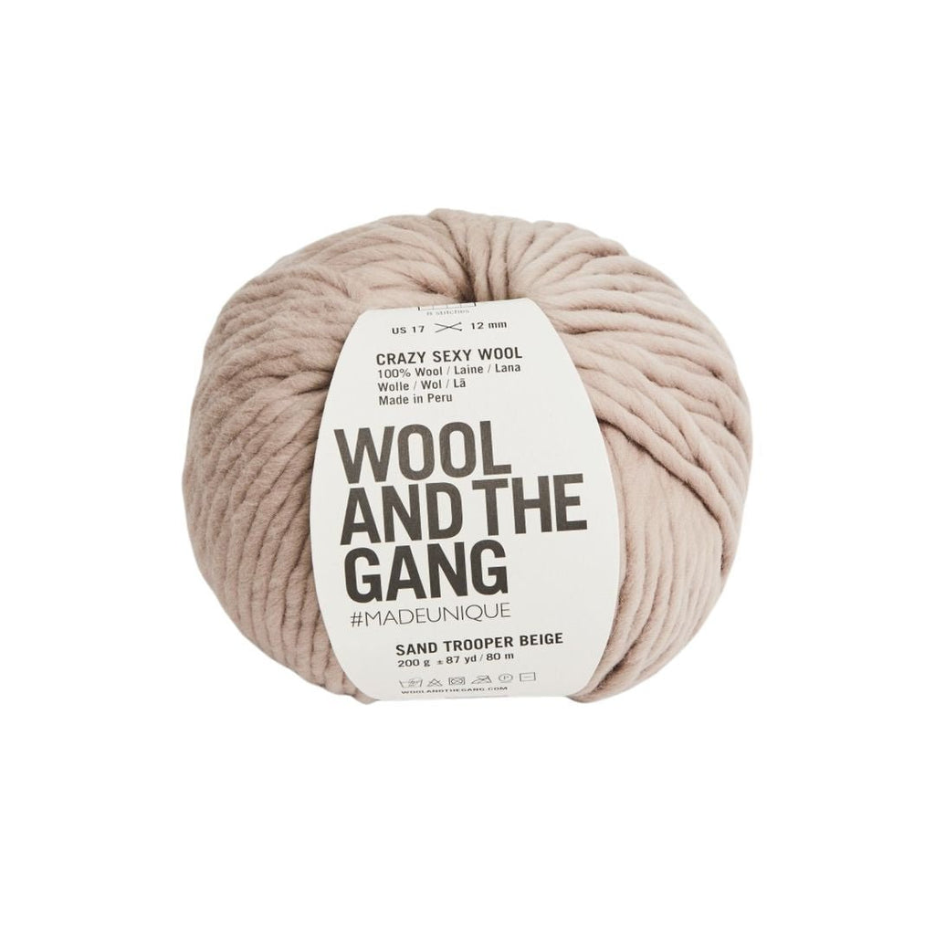 Wool And The Gang Crazy Sexy Wool - Sand Trooper Beige | Yarn at Michigan Fine Yarns