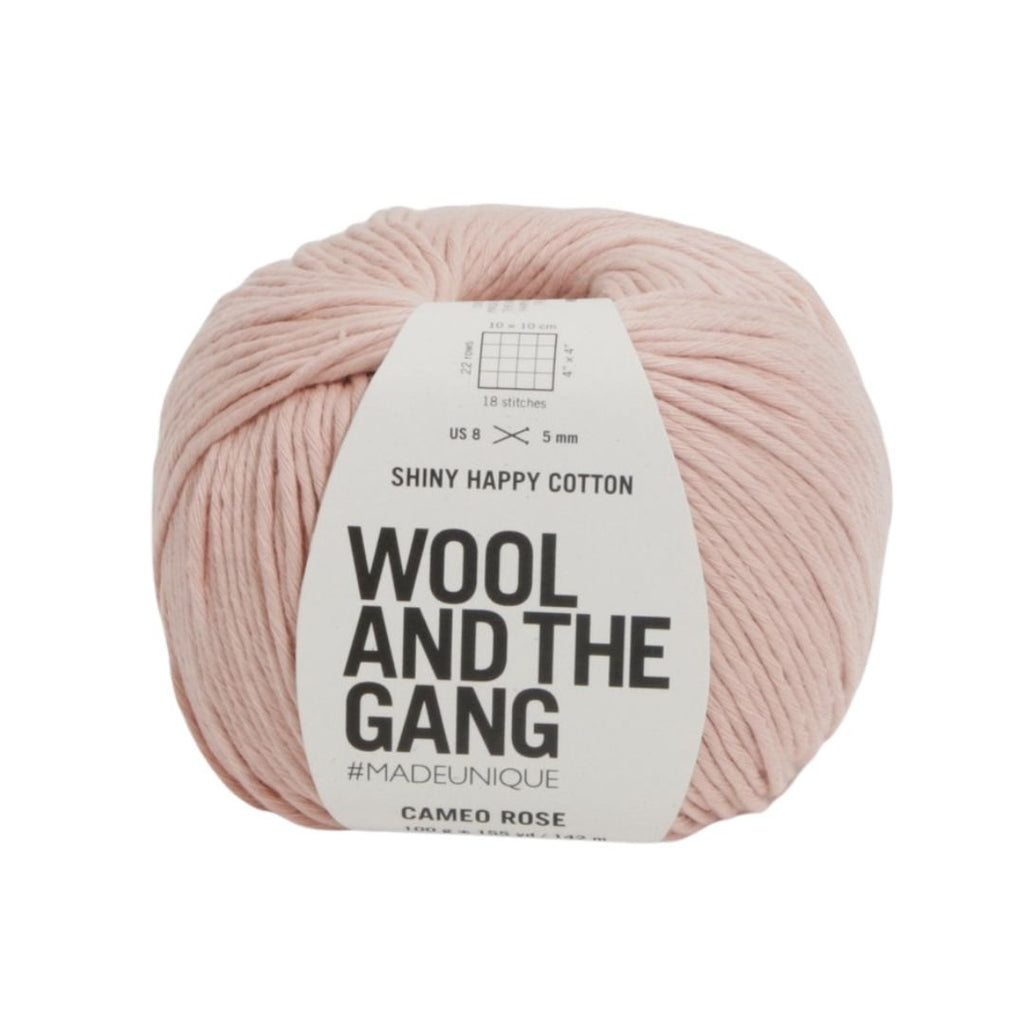 Wool And The Gang Shiny Happy Cotton - Cameo Rose 700461388678 | Yarn at Michigan Fine Yarns