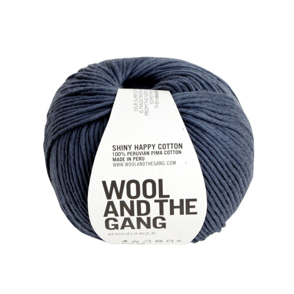 Wool And The Gang Shiny Happy Cotton - Eagle Grey 700461722410 | Yarn at Michigan Fine Yarns