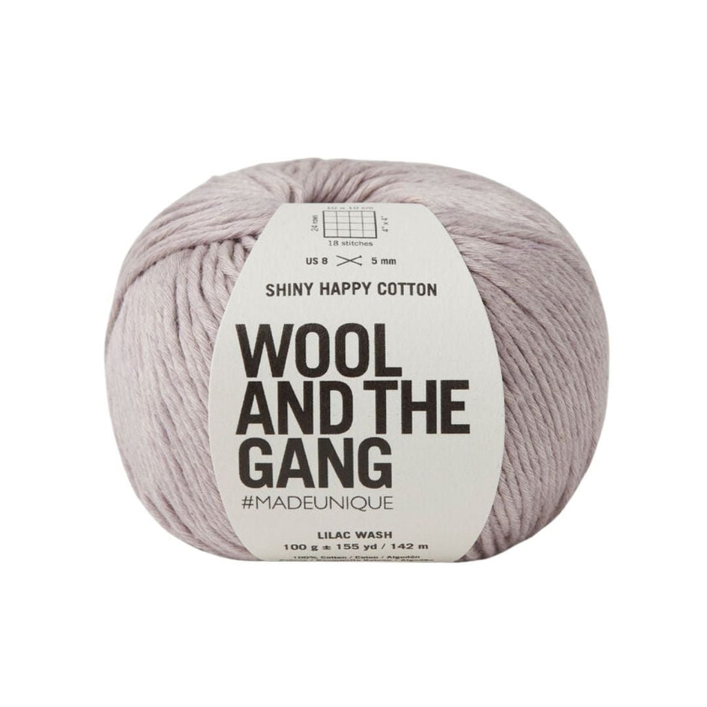Wool And The Gang Shiny Happy Cotton - Lilac Wash 5056341313892 | Yarn at Michigan Fine Yarns