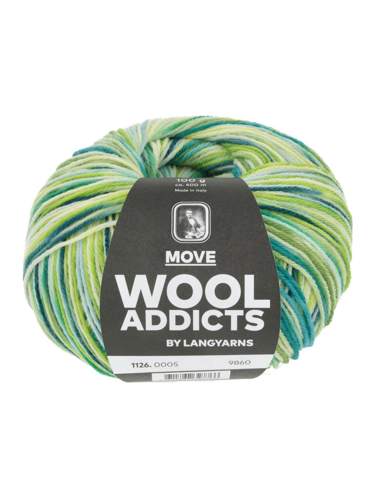 Wooladdicts Move - 1126 - 05 Blue Lime Atlantic 7611862327766 | Yarn at Michigan Fine Yarns
