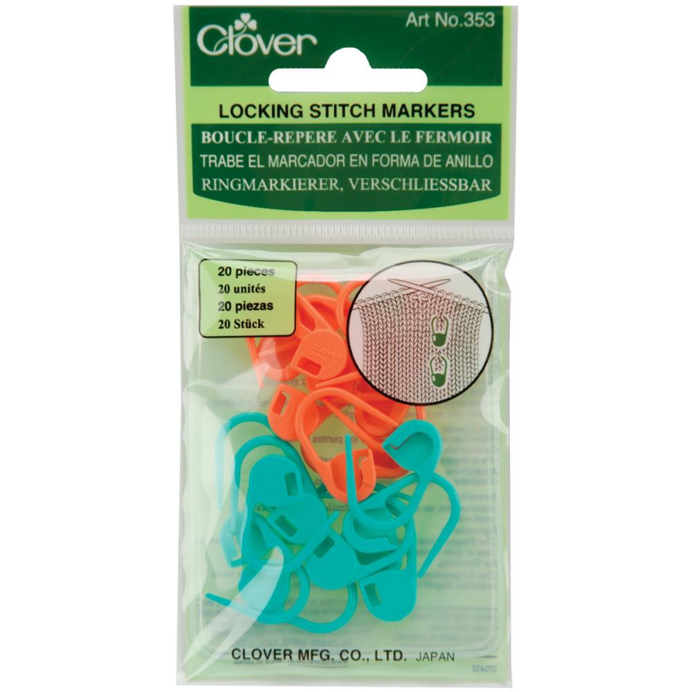 Clover Locking Stitch Marker - 051221356049 | Accessories at Michigan Fine Yarns