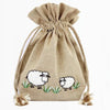 Lantern Moon Meadow Drawstring Bag -White Sheep 8907628061333 | Accessories at Michigan Fine Yarns