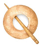 LYKKE LYKKE Handcrafted Wood Shawl Pin -Mango Wood Circle | Accessories at Michigan Fine Yarns