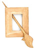 LYKKE LYKKE Handcrafted Wood Shawl Pin -Mango Wood Square | Accessories at Michigan Fine Yarns