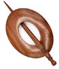 LYKKE LYKKE Handcrafted Wood Shawl Pin -Rosewood Oval | Accessories at Michigan Fine Yarns