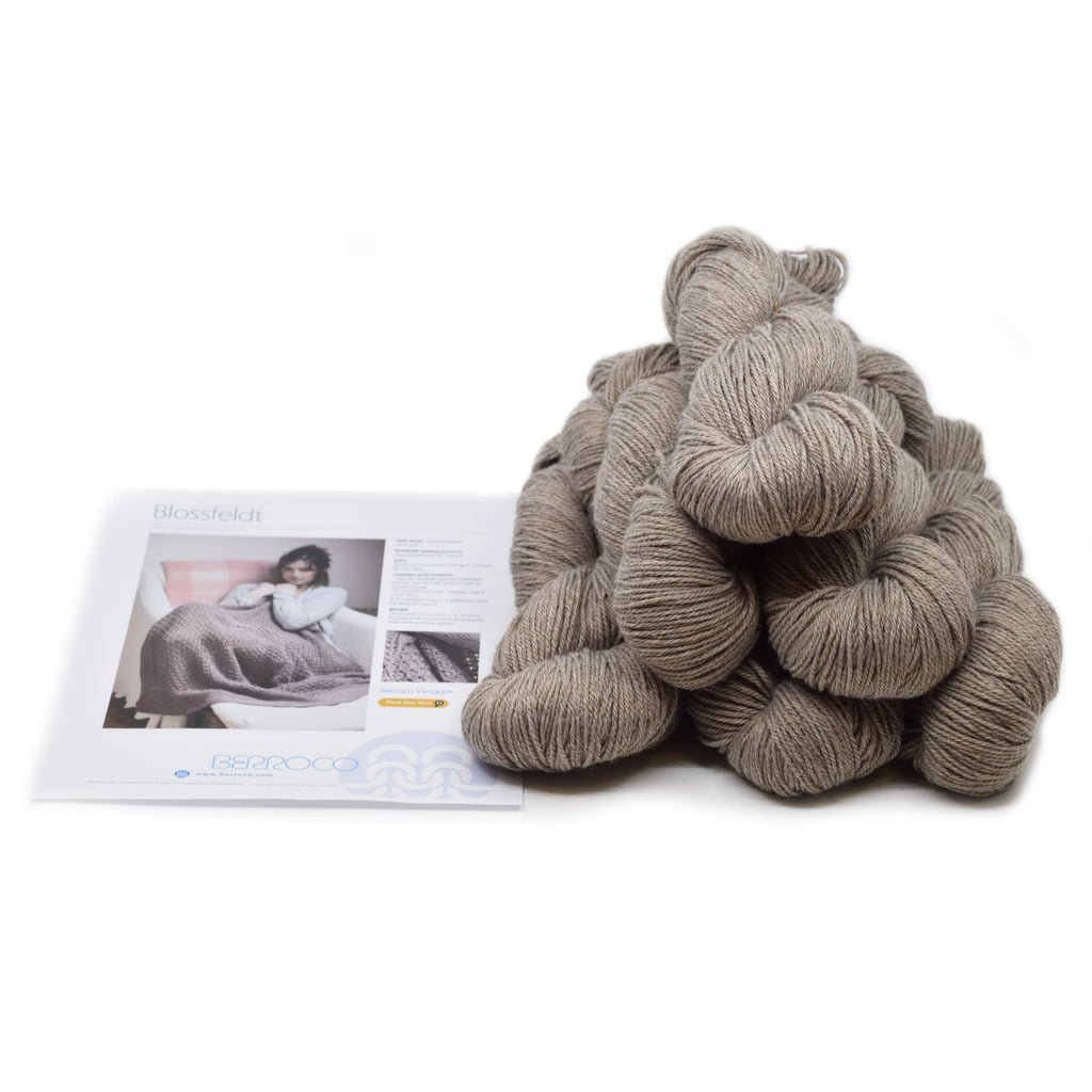 Berroco Blossfeldt Blanket Kit -Oats #5105 | Kits at Michigan Fine Yarns