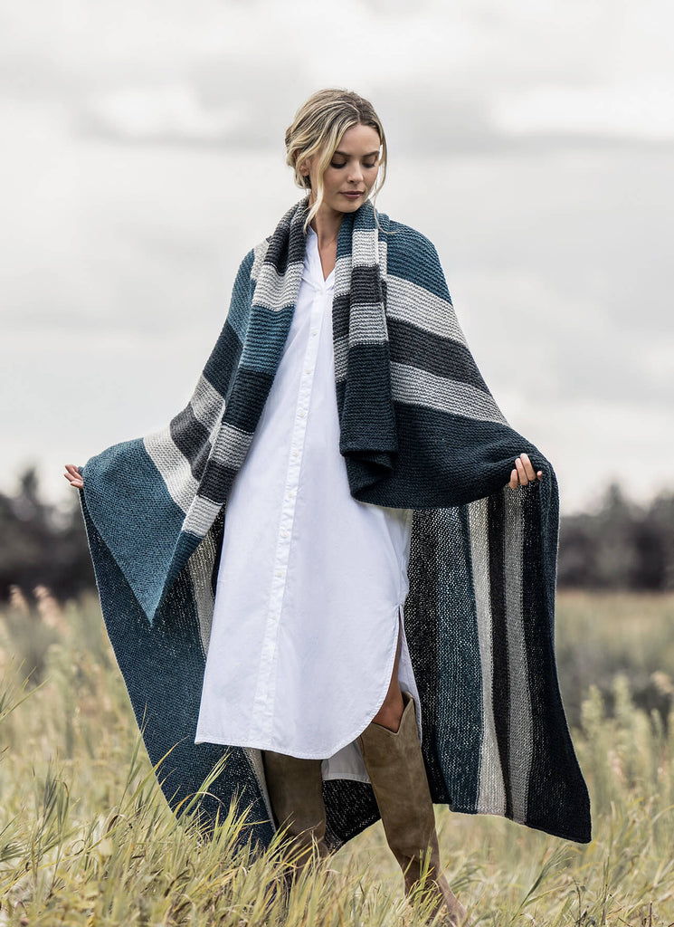Blue Sky Fibers Berkeley Blanket Kit -Original Colorway | Kits at Michigan Fine Yarns