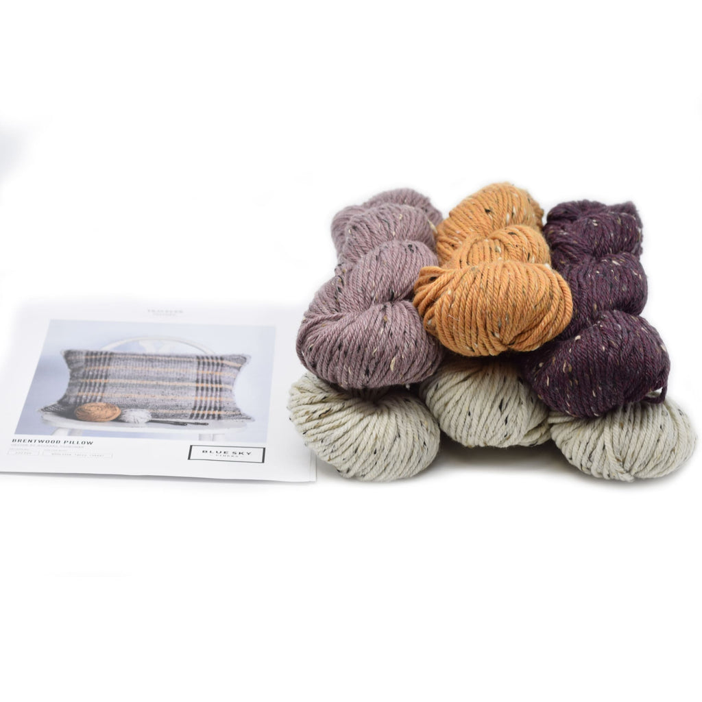 Blue Sky Fibers Brentwood Pillow Kit -Original Colorway | Kits at Michigan Fine Yarns