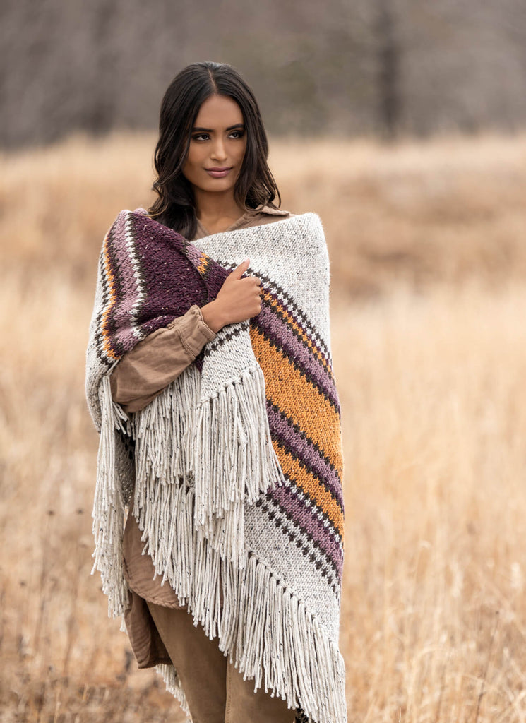 Blue Sky Fibers Brentwood Throw Kit -Original Colorway | Kits at Michigan Fine Yarns