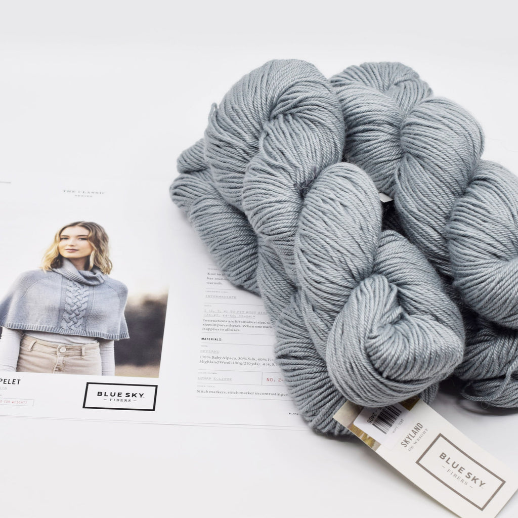 Blue Sky Fibers Calgary Capelet - | Kits at Michigan Fine Yarns