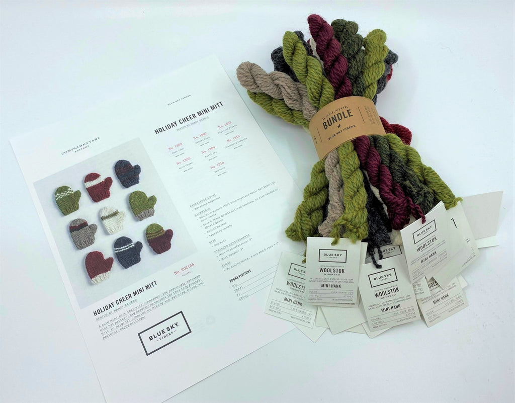 Blue Sky Fibers Holiday Cheer Mini Mitt Kit - 42341418 | Kits at Michigan Fine Yarns