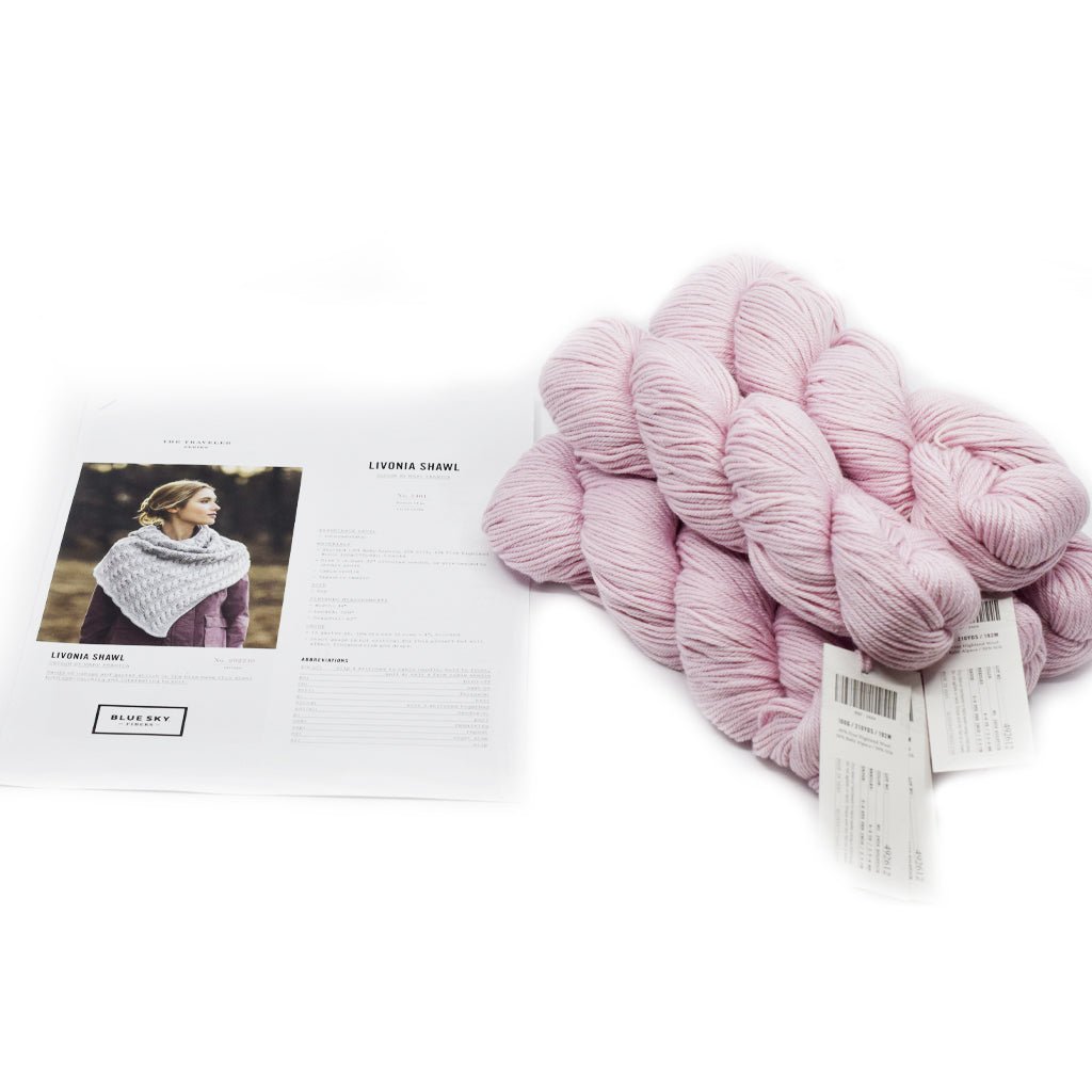 Blue Sky Fibers Livonia Shawl Kit -2404 - Solstice 72706602 | Kits at Michigan Fine Yarns