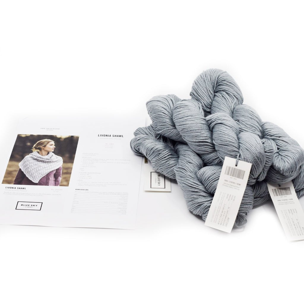 Blue Sky Fibers Livonia Shawl Kit -2405 - Lunar Eclipse 73099818 | Kits at Michigan Fine Yarns