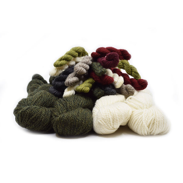 Blue Sky Fibers New Huffman Holidays Winter Garden Stocking Kit