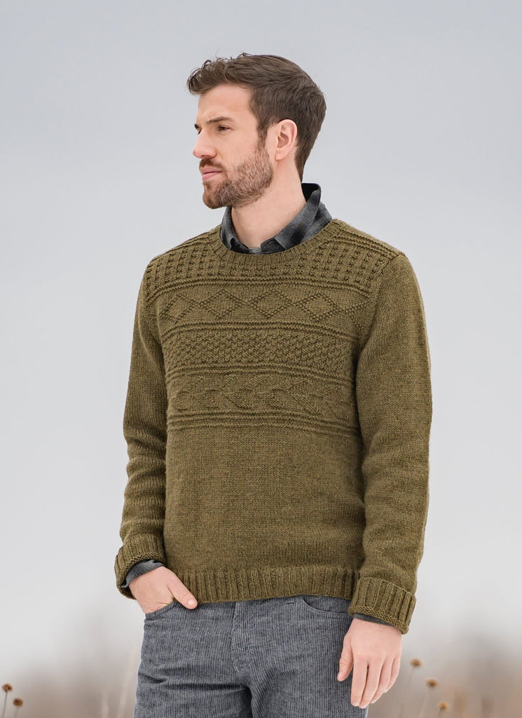 Blue Sky Fibers Pemberton Pullover Kit -1300 - Cast Iron X-Large - 2X-Large 31293994 | Kits at Michigan Fine Yarns