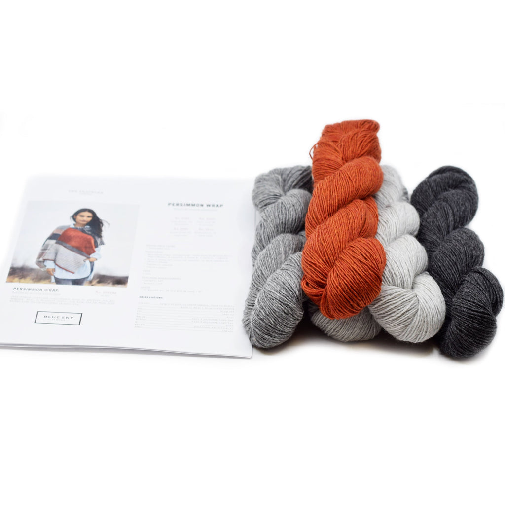 Blue Sky Fibers Persimmon Wrap Kit -Cowl Kit One Size | Kits at Michigan Fine Yarns