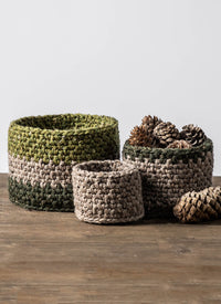 Blue Sky Fibers Portage Crochet Baskets Kit -Original Colorway | Kits at Michigan Fine Yarns