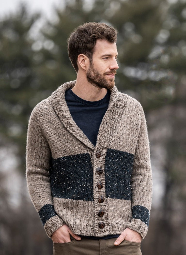Blue Sky Fibers Salt Lake Cardigan Kit -Main Kit (Model) 10181674 | Kits at Michigan Fine Yarns